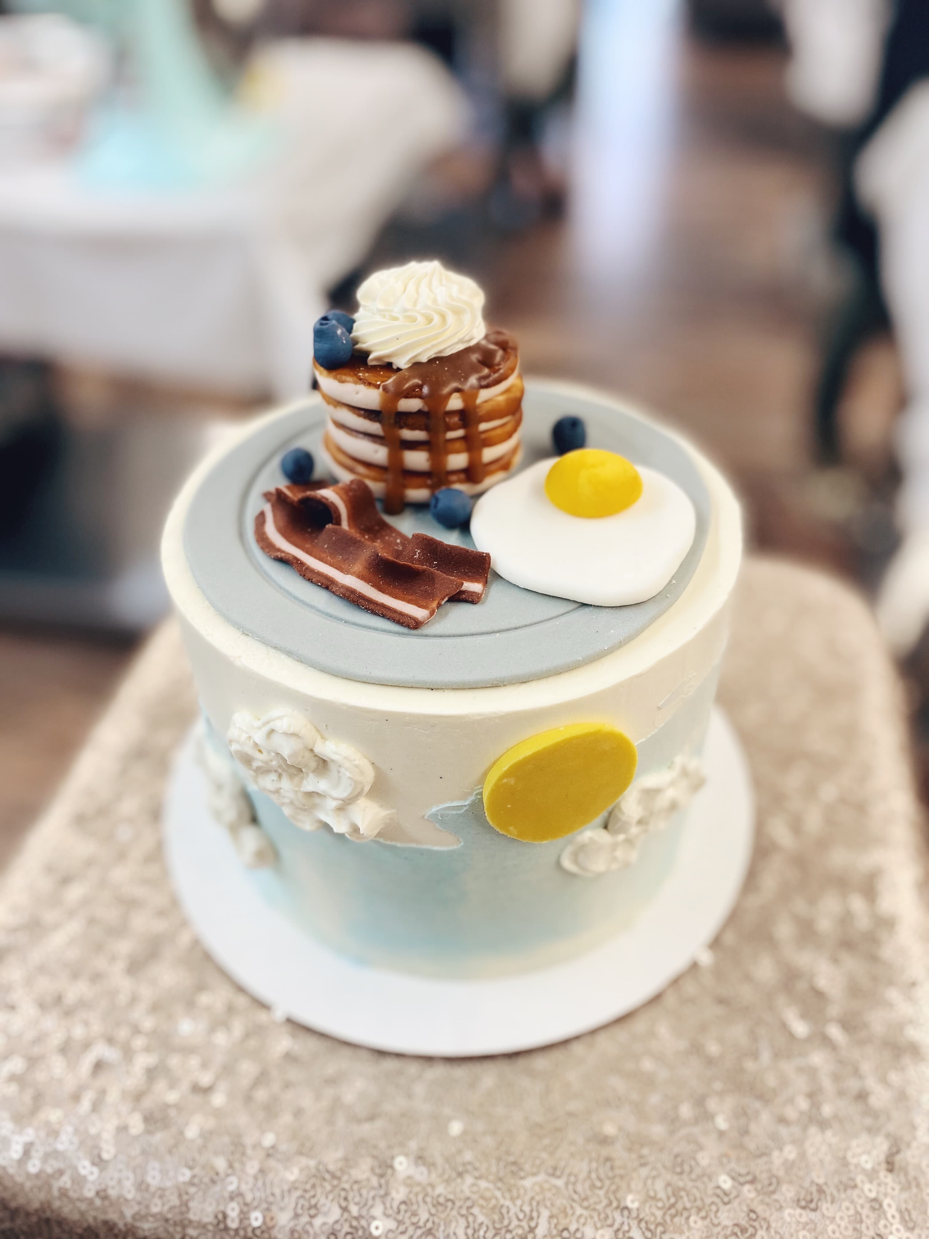 breakfast themed novelty cake
