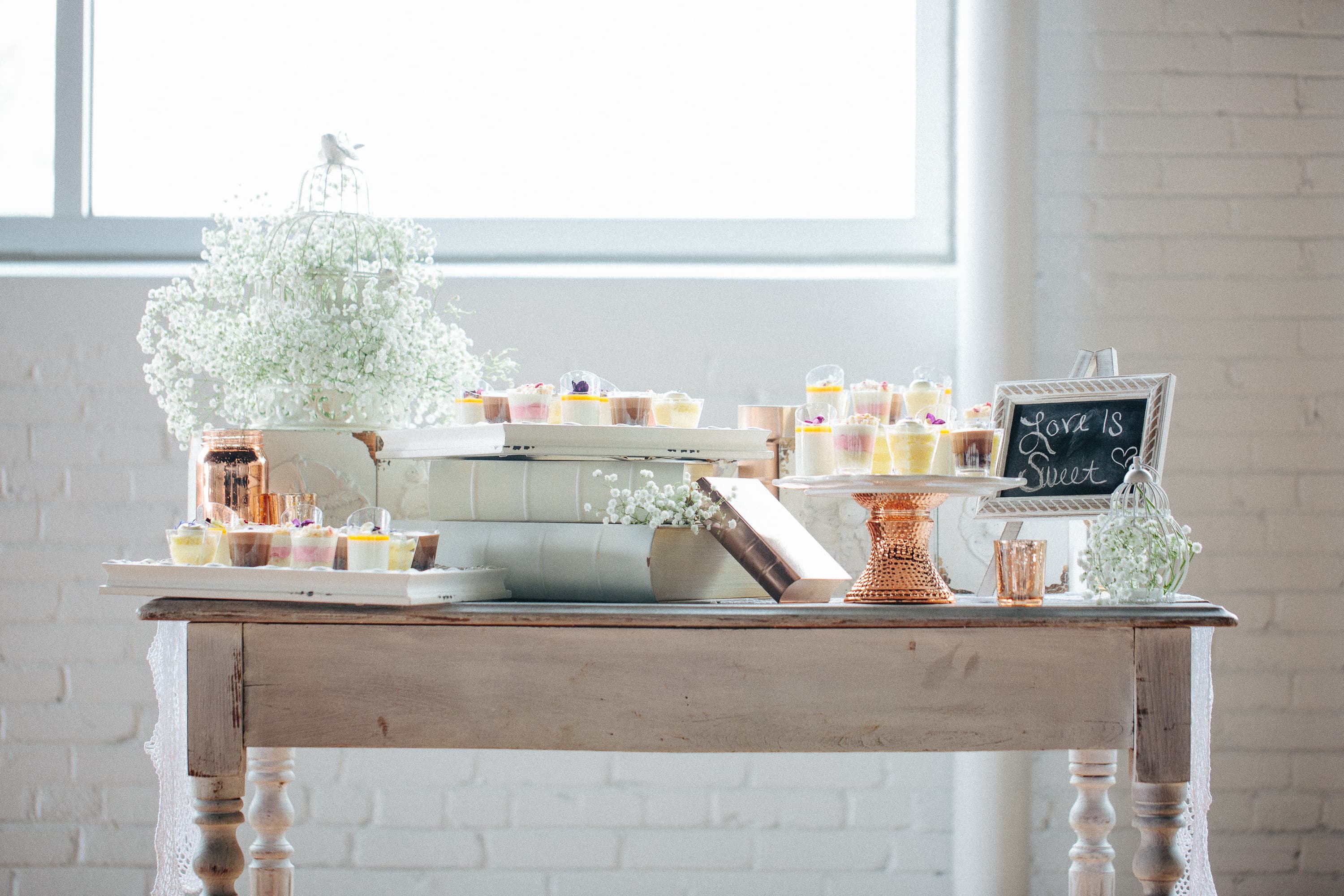 elegant dessert table