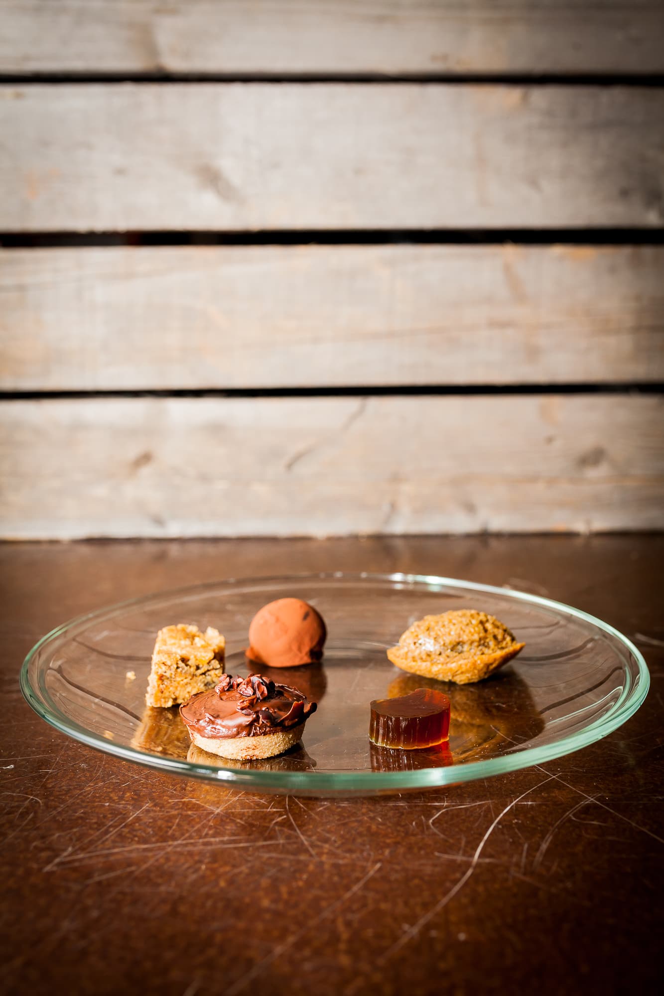 plated assorted petit fours